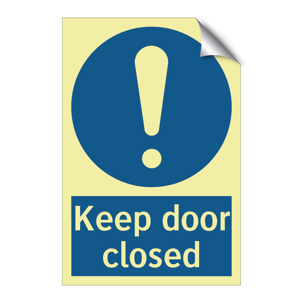 Keep door closed