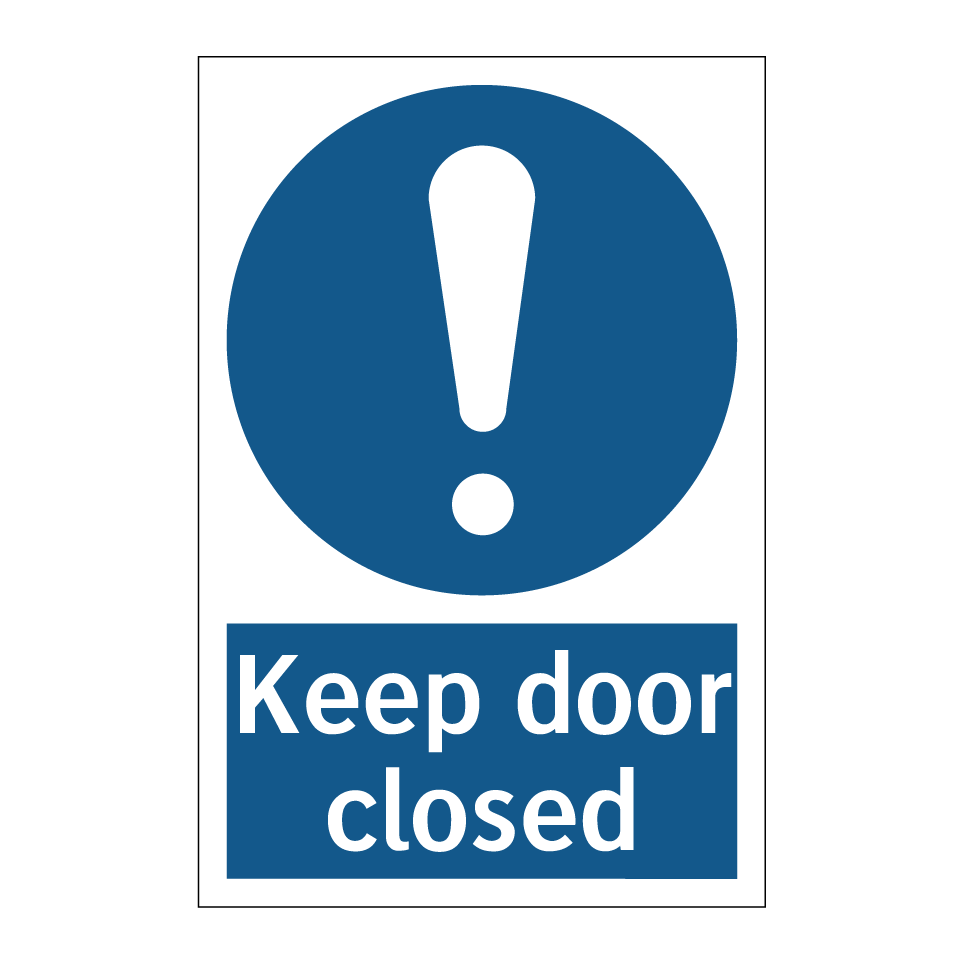 Keep door closed
