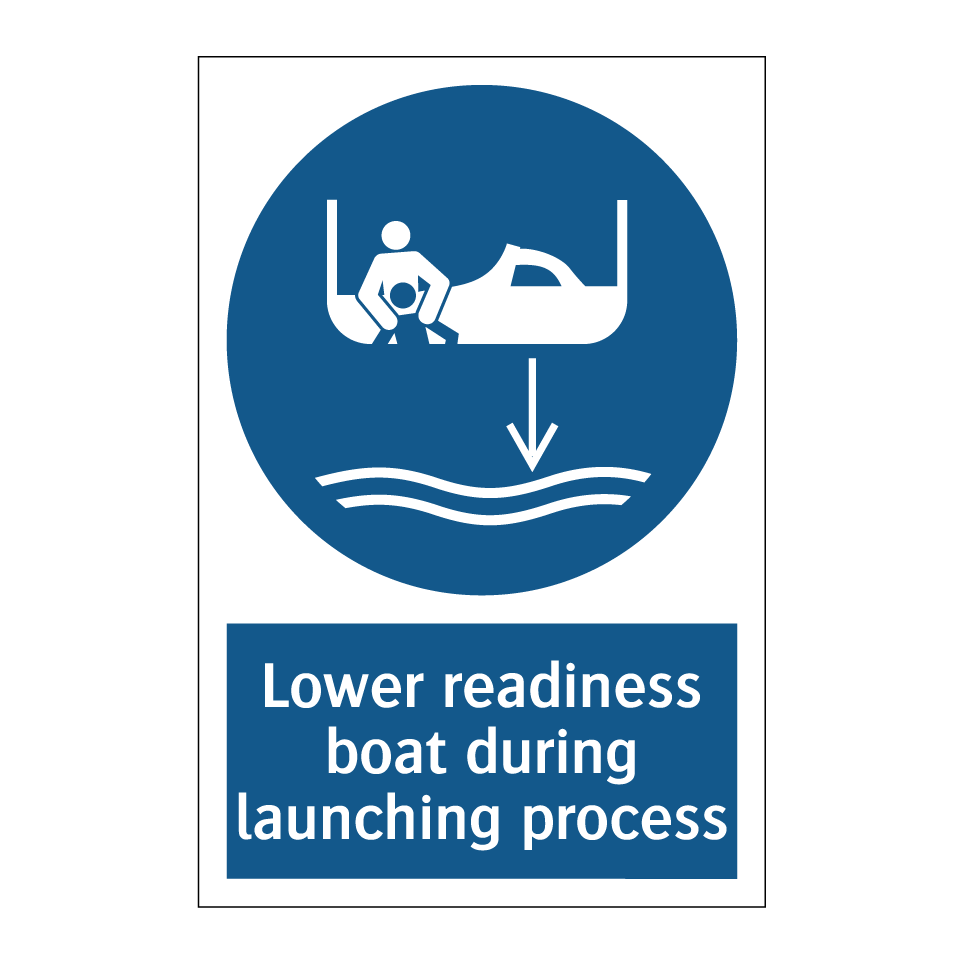 Lower readiness boat during launching process