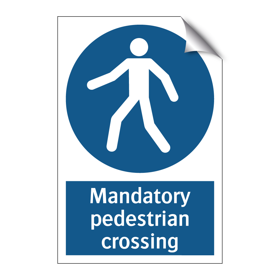Mandatory pedestrian crossing