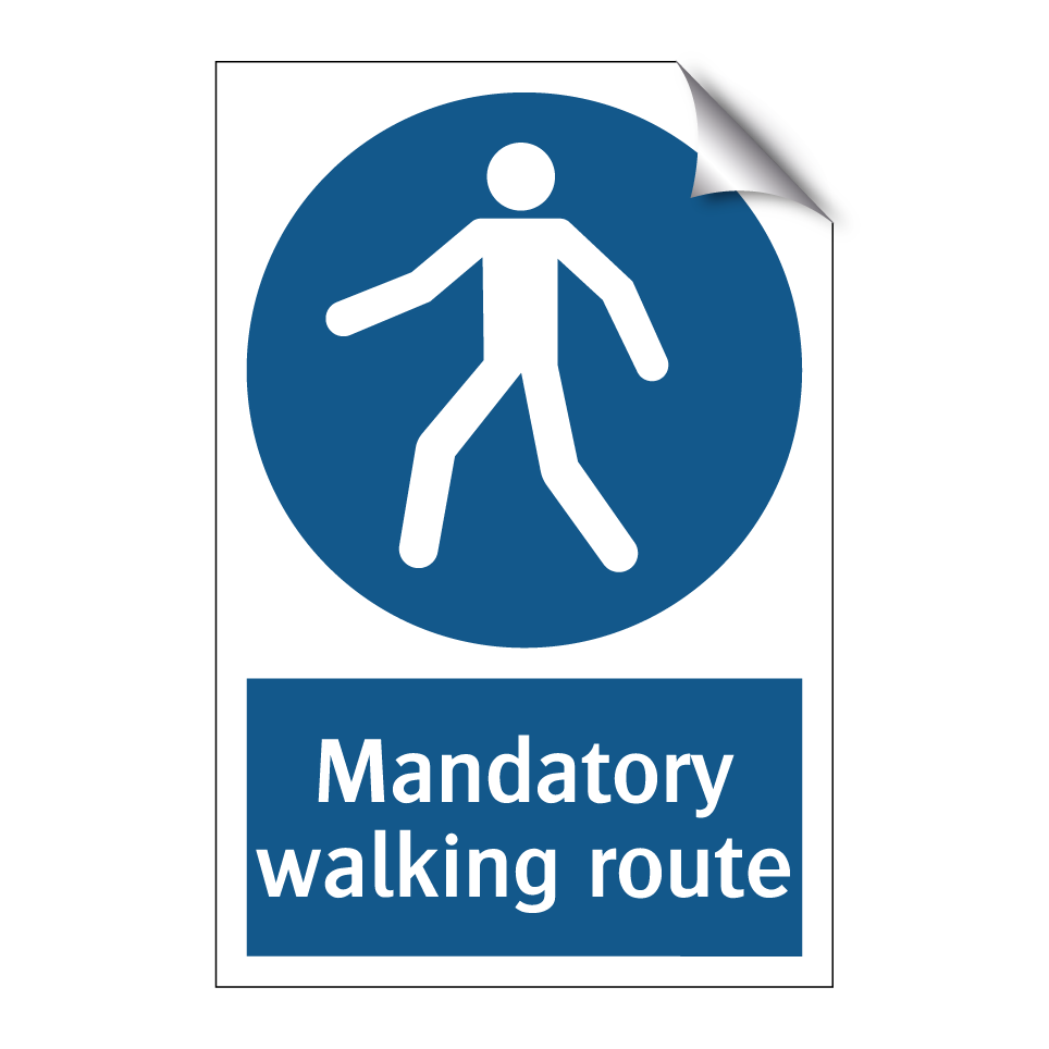Mandatory walking route