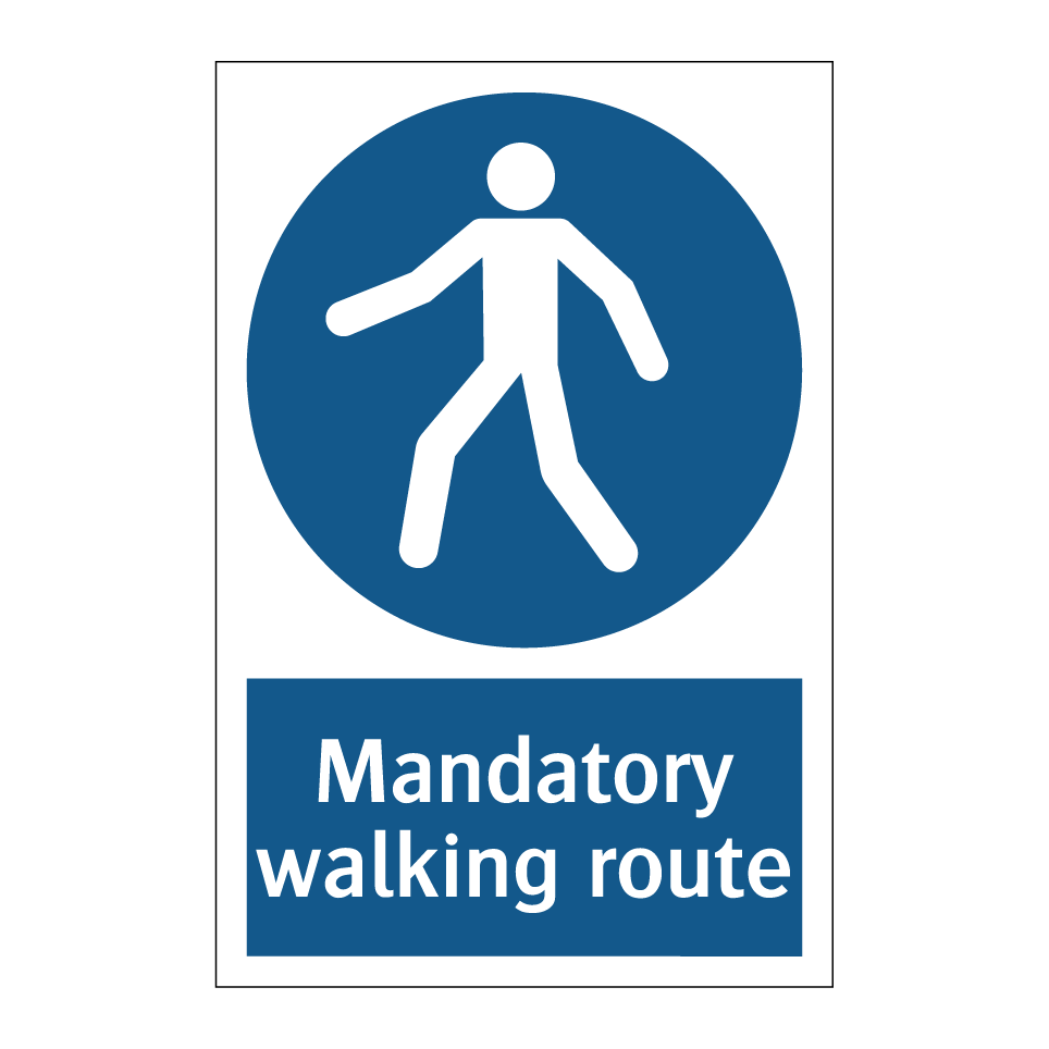 Mandatory walking route