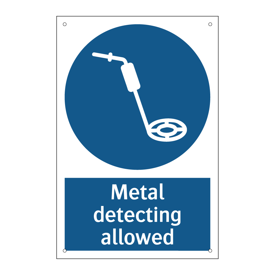 Metal detecting allowed