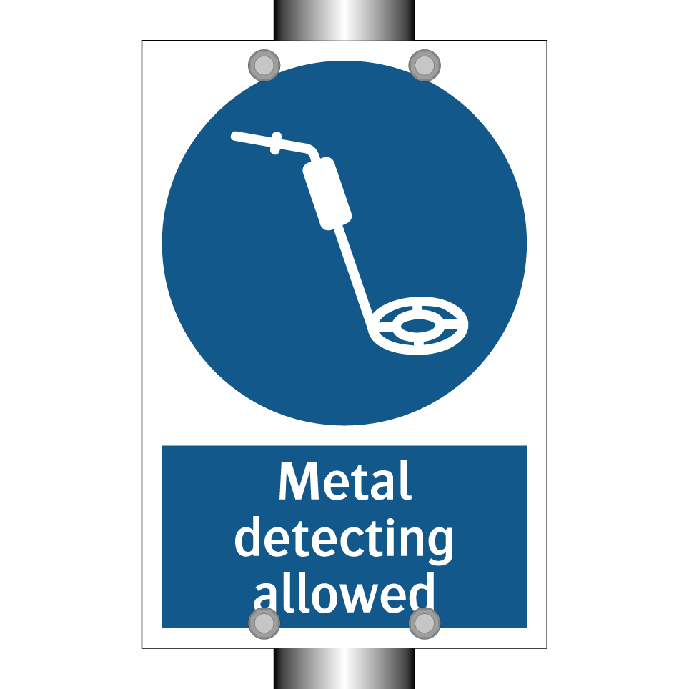 Metal detecting allowed