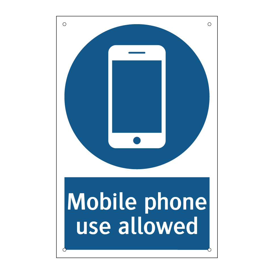 Mobile phone use allowed