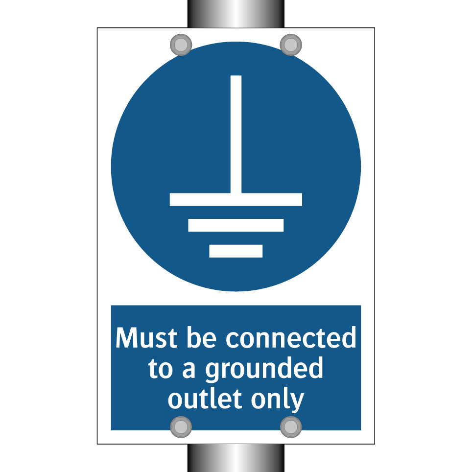 Must be connected to a grounded outlet only