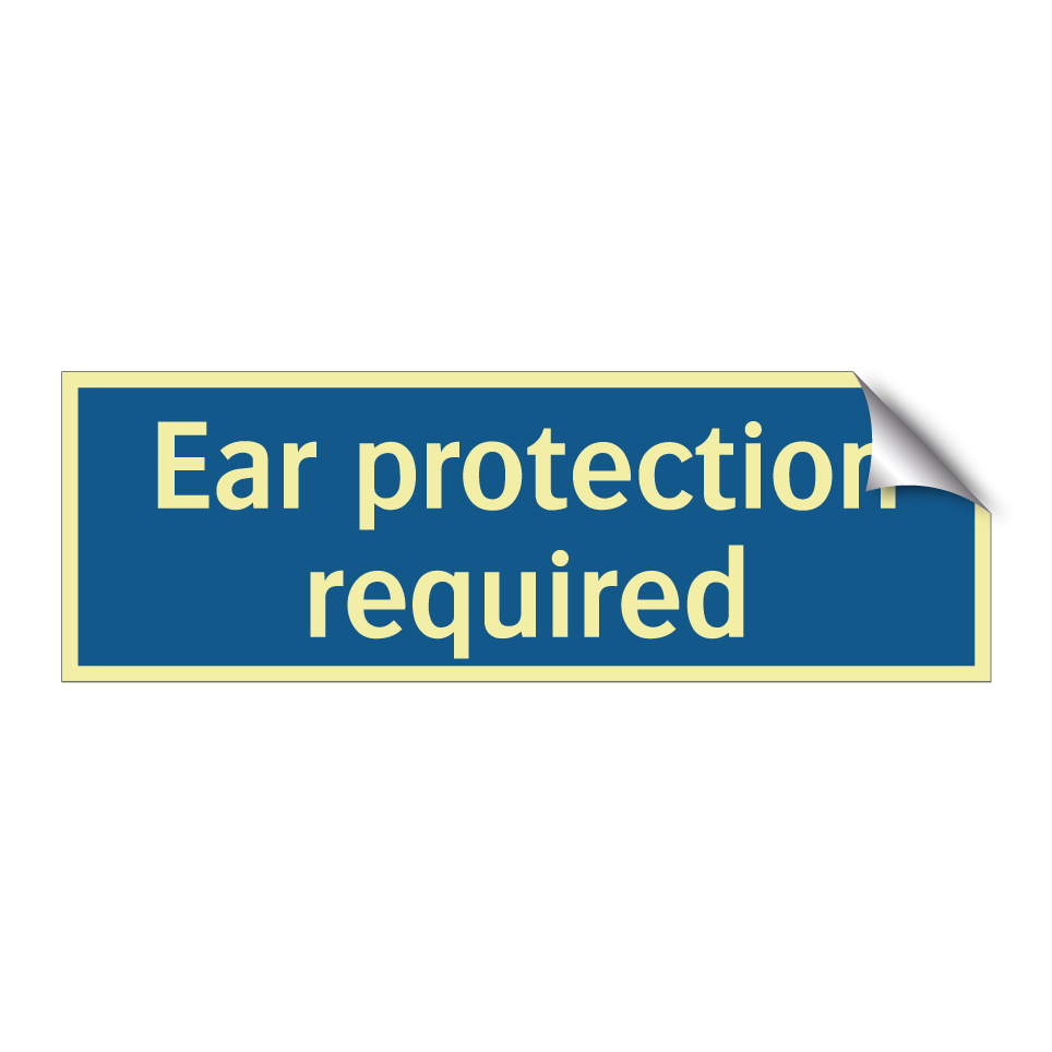 Ear protection required