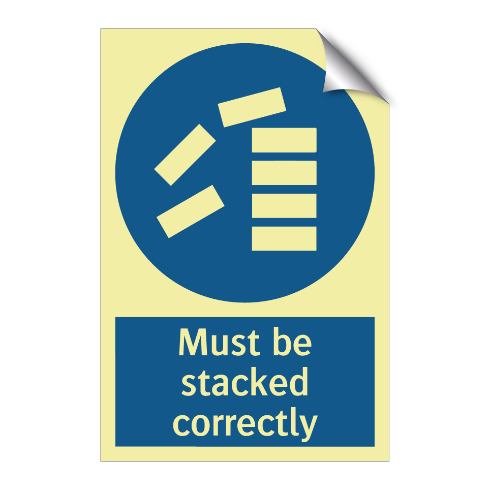 Must be stacked correctly