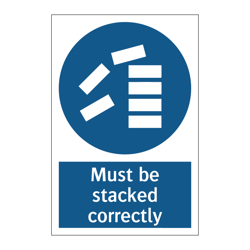Must be stacked correctly