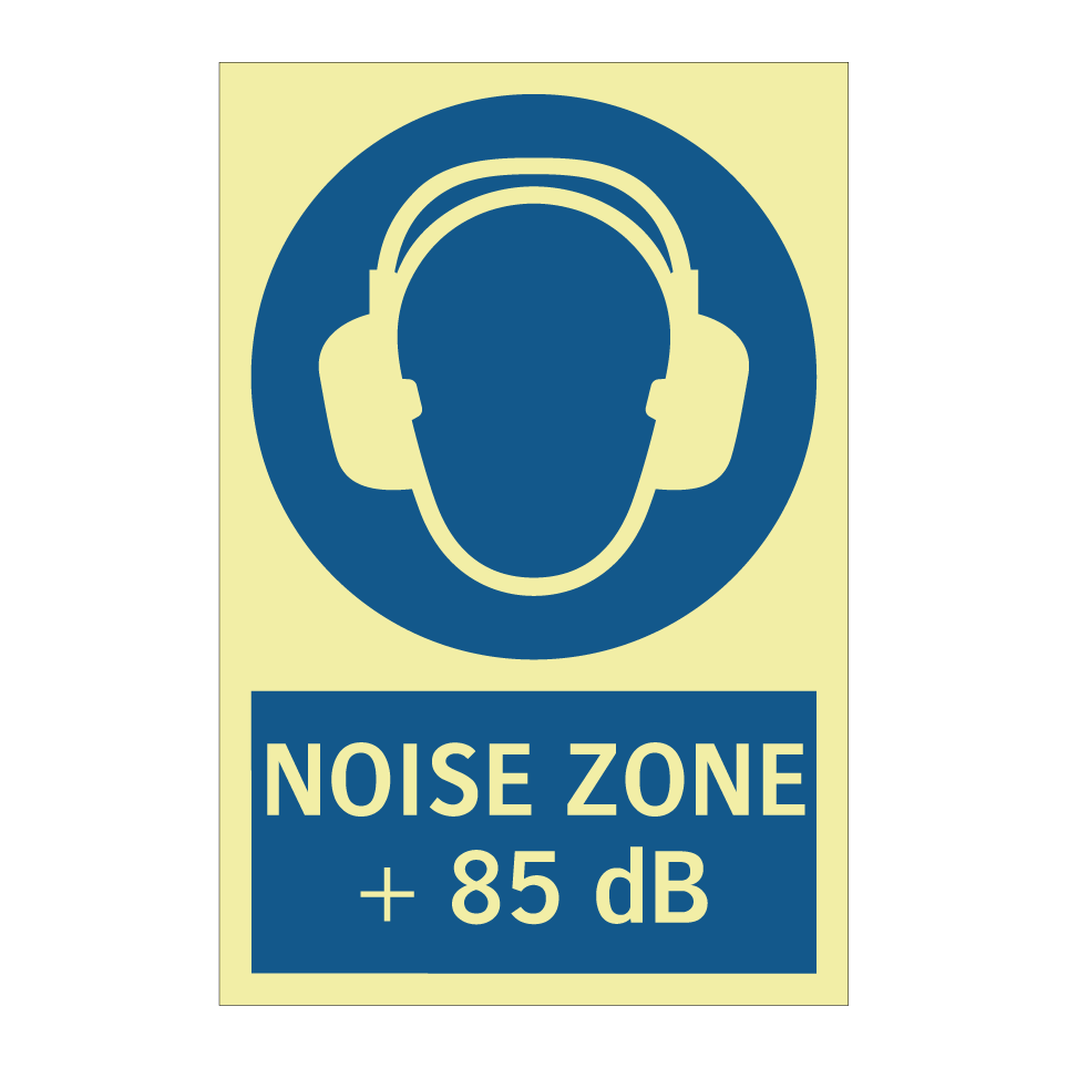 NOISE ZONE + 85 dB