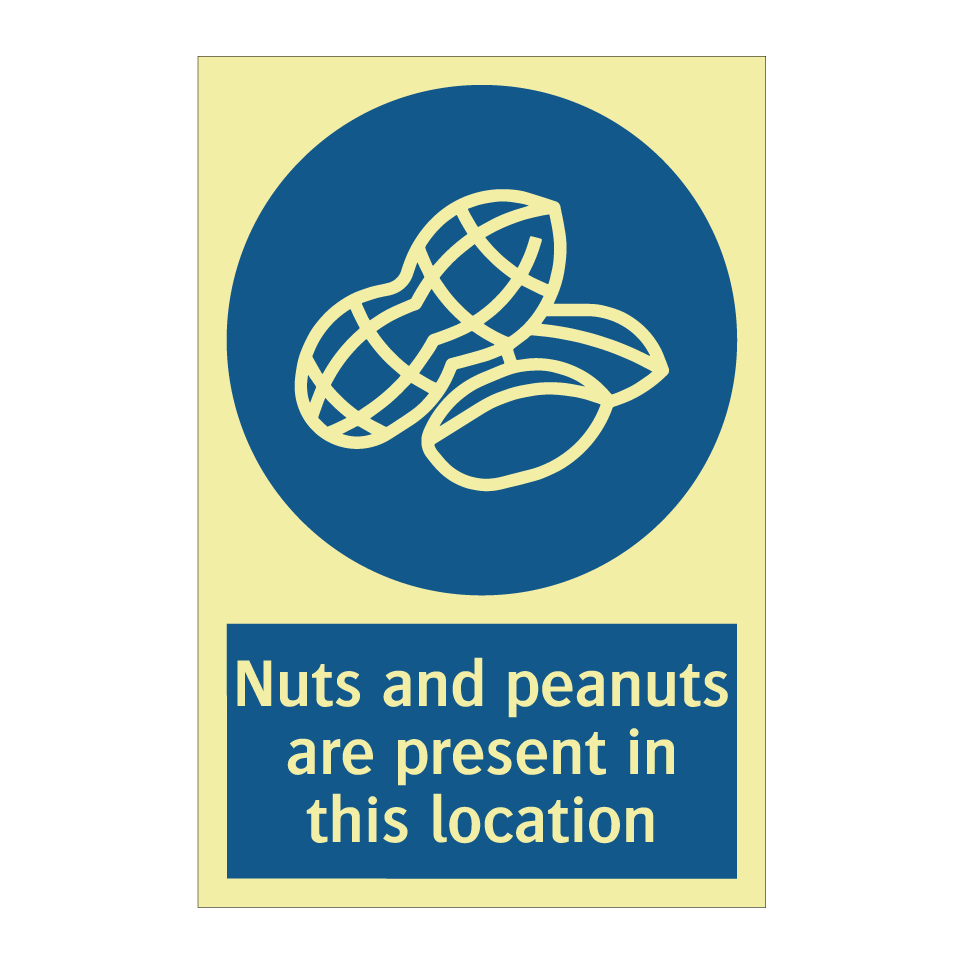 Nuts and peanuts are present in this location