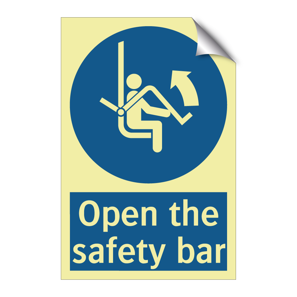 Open the safety bar