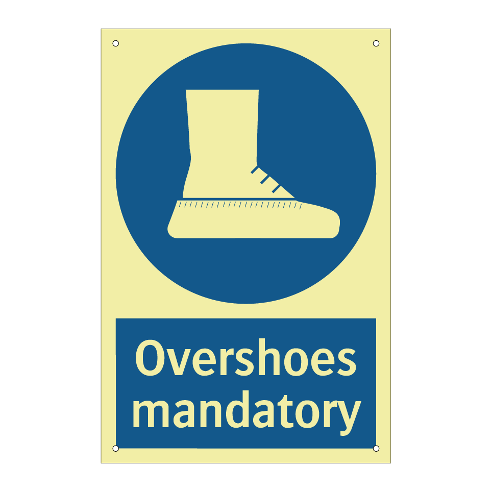 Overshoes mandatory