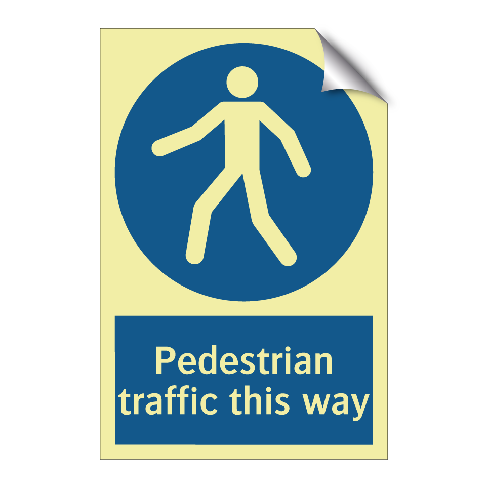 Pedestrian traffic this way