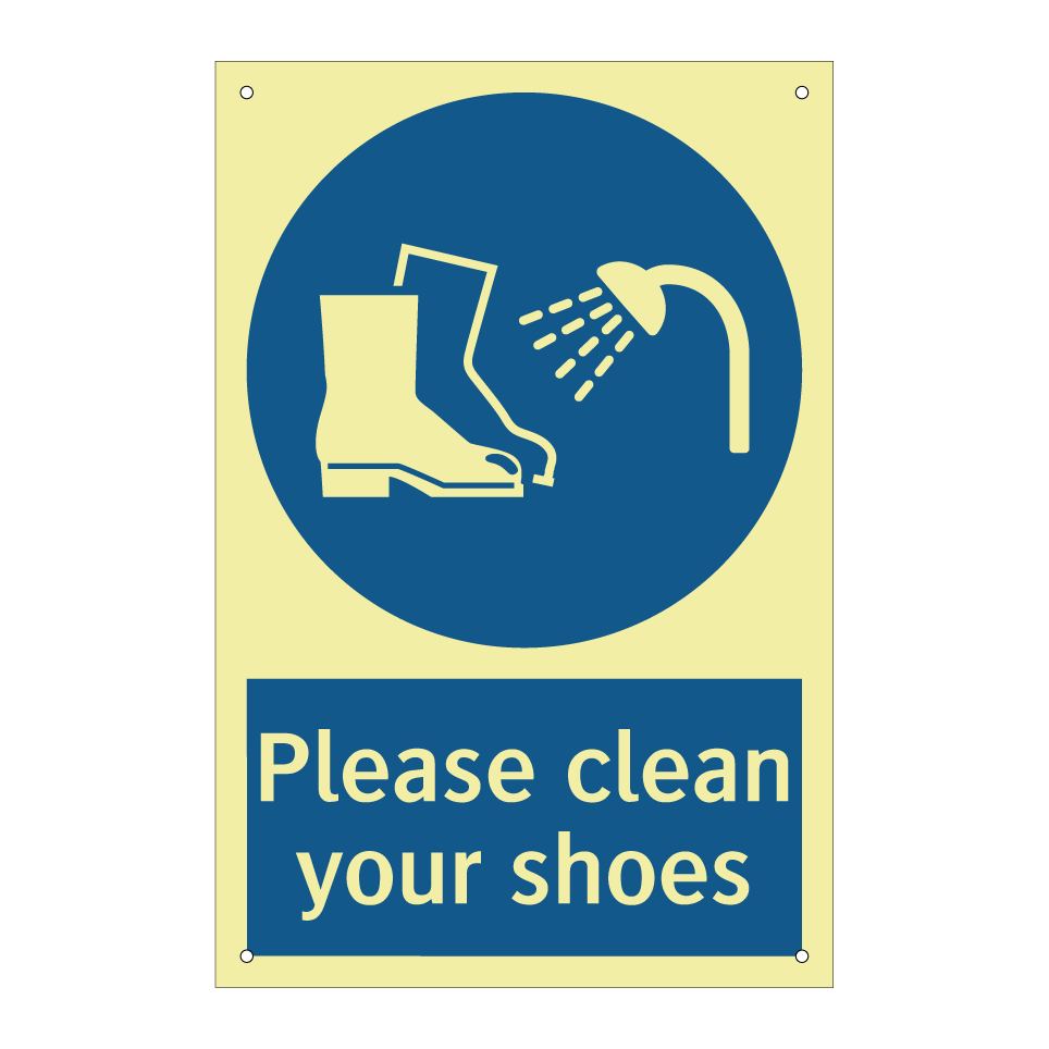 Please clean your shoes