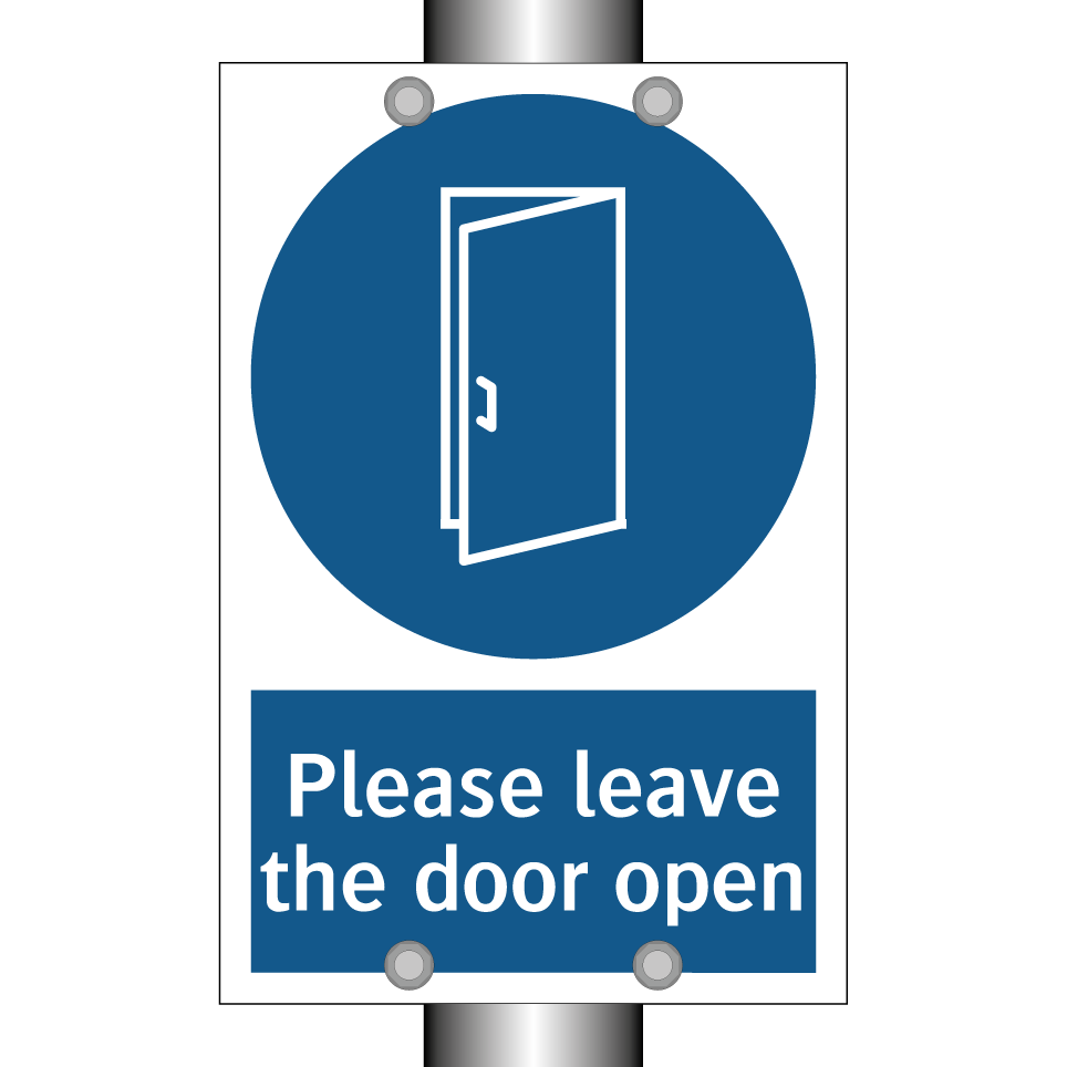 Please leave the door open