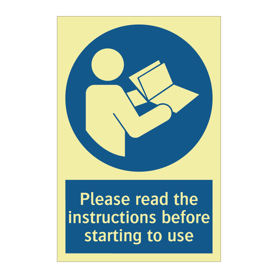 Please read the instructions before starting to use