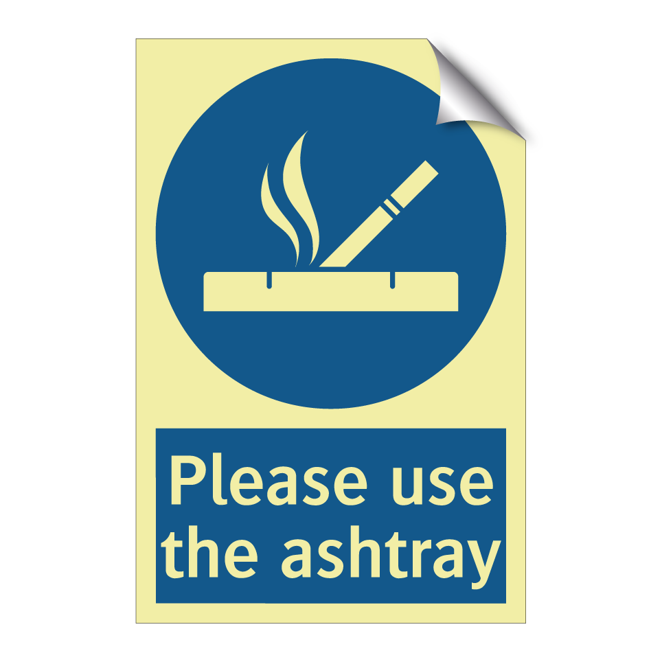 Please use the ashtray