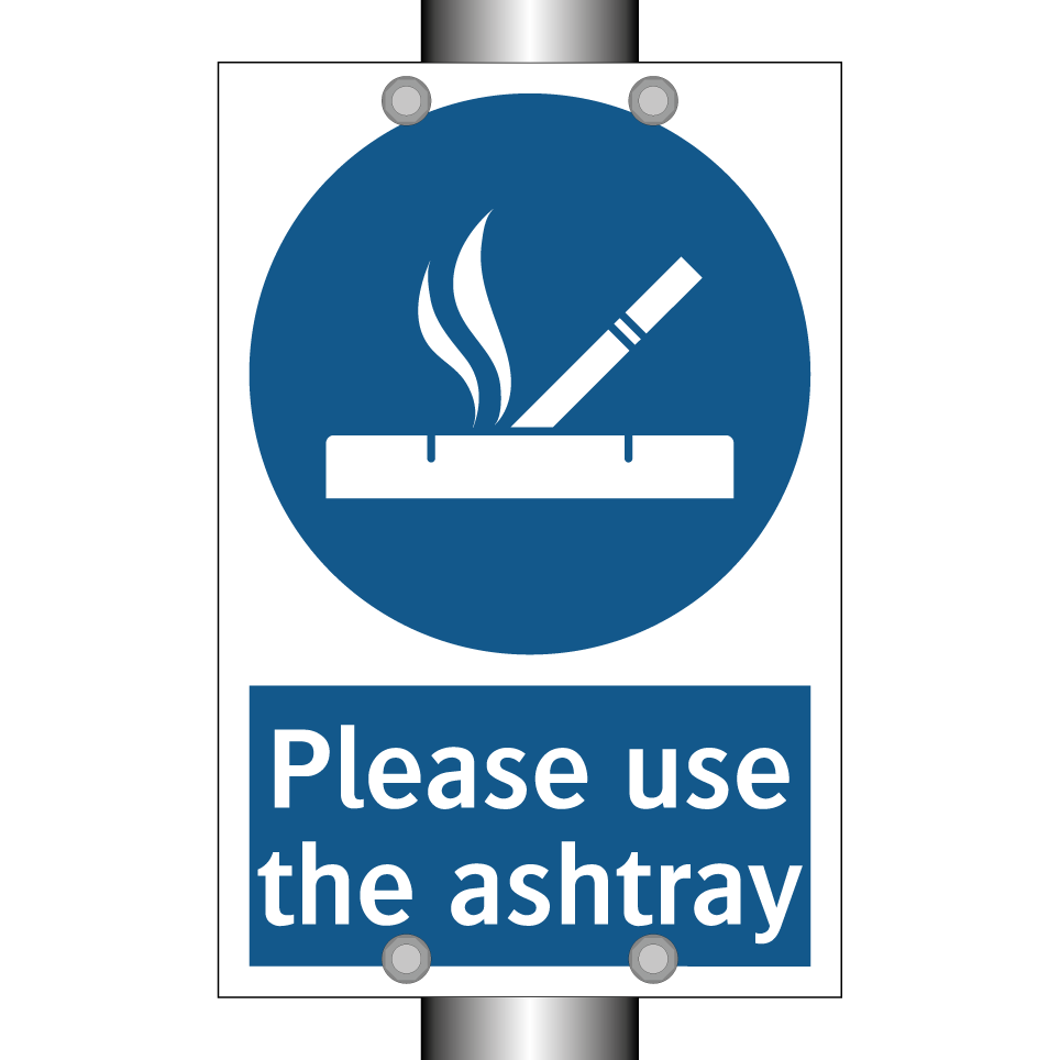 Please use the ashtray