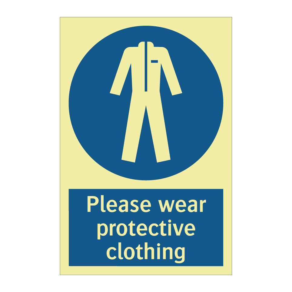 Please wear protective clothing