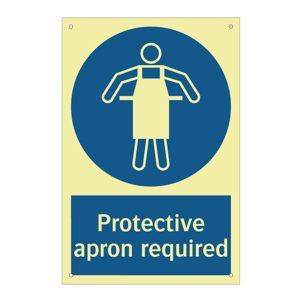 Protective apron required