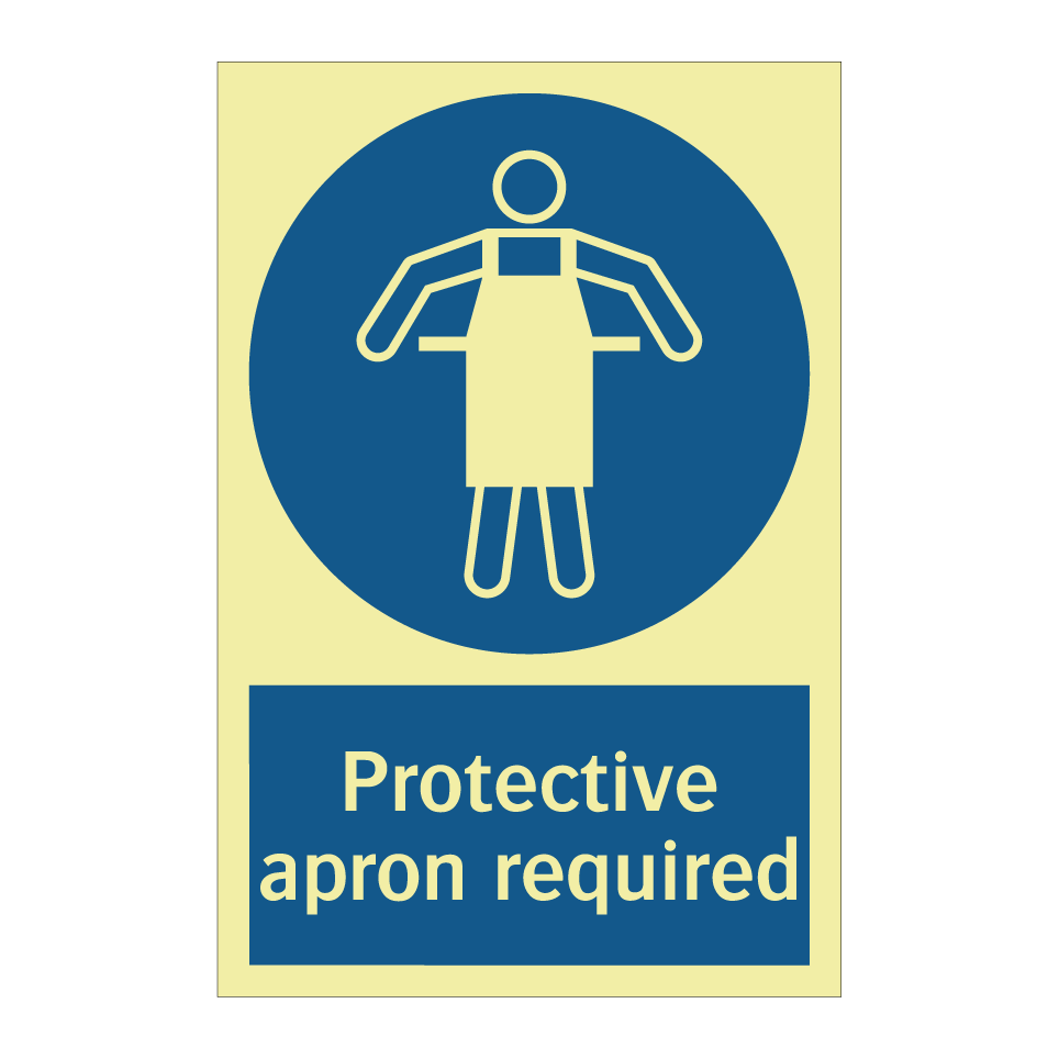 Protective apron required