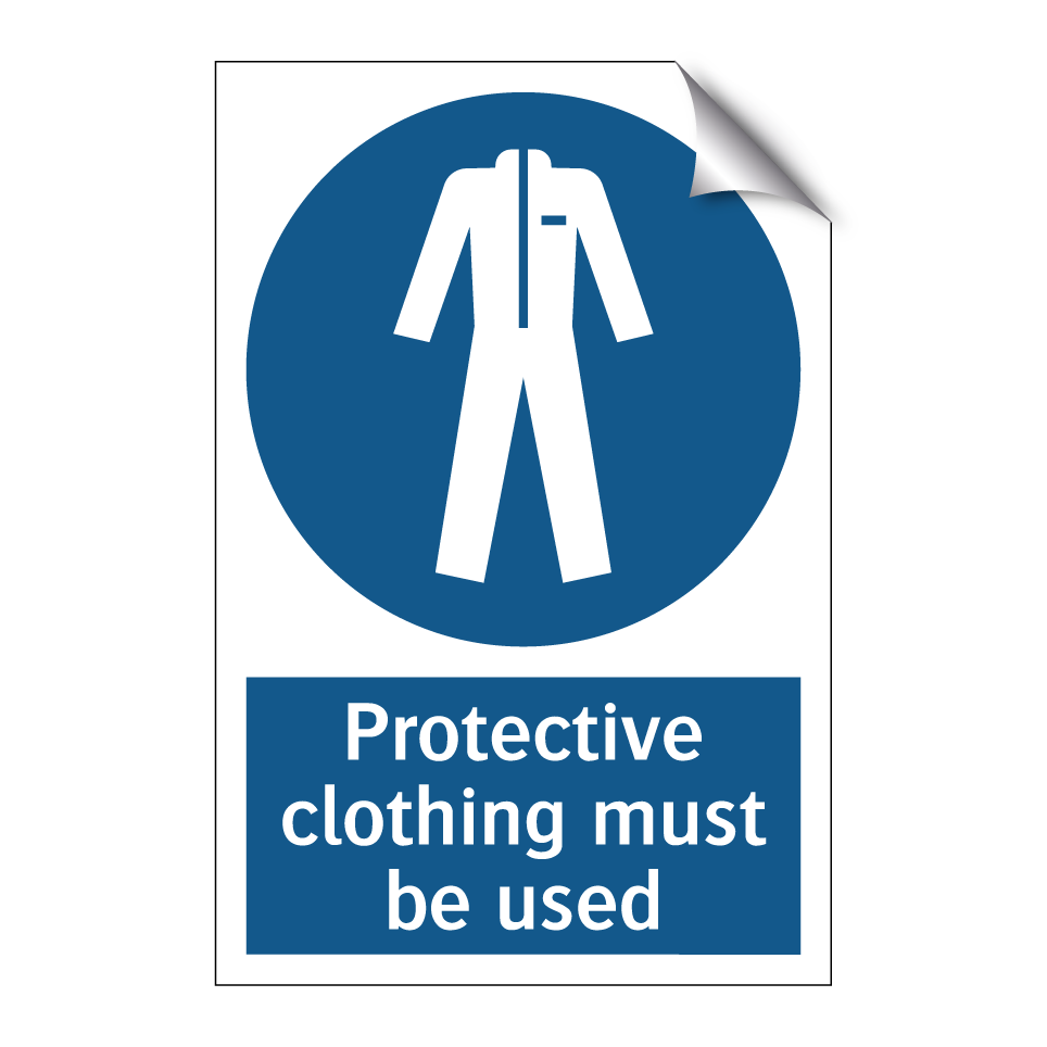 Protective clothing must be used