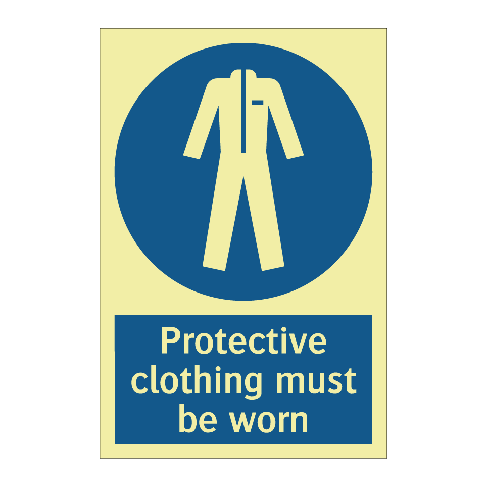 Protective clothing must be worn