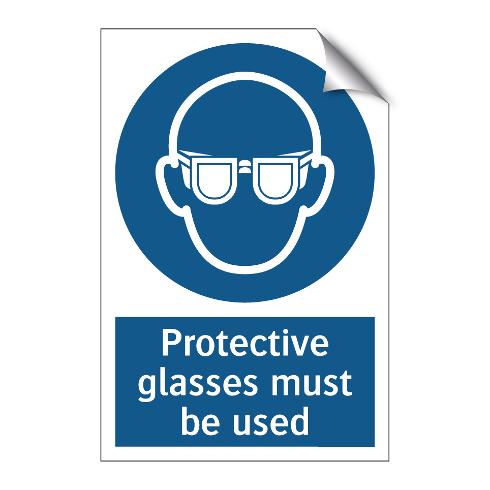 Protective glasses must be used