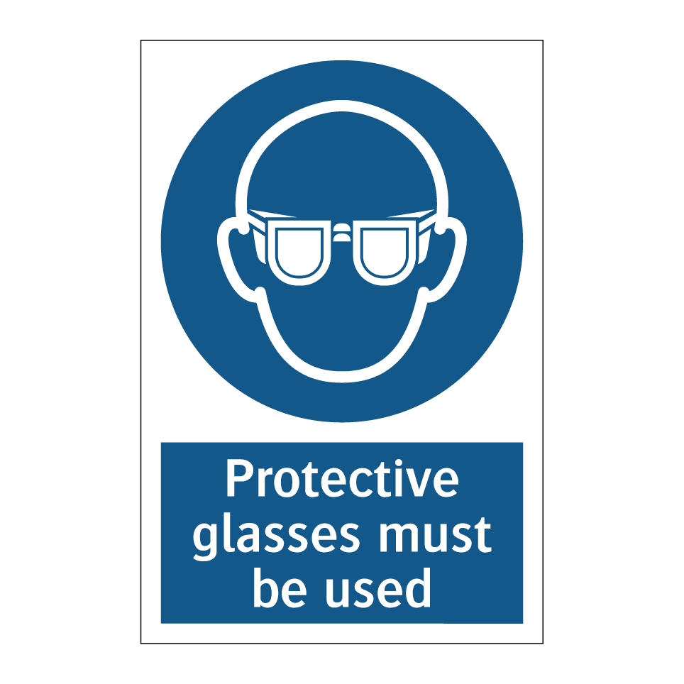 Protective glasses must be used