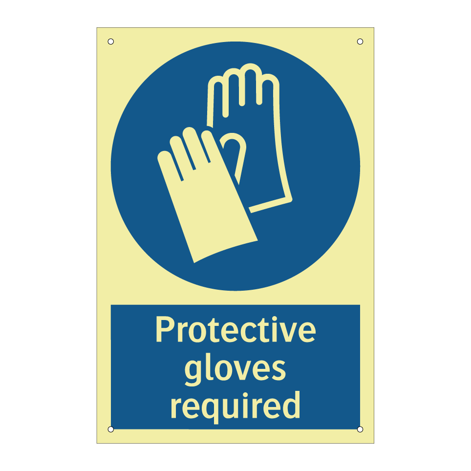 Protective gloves required