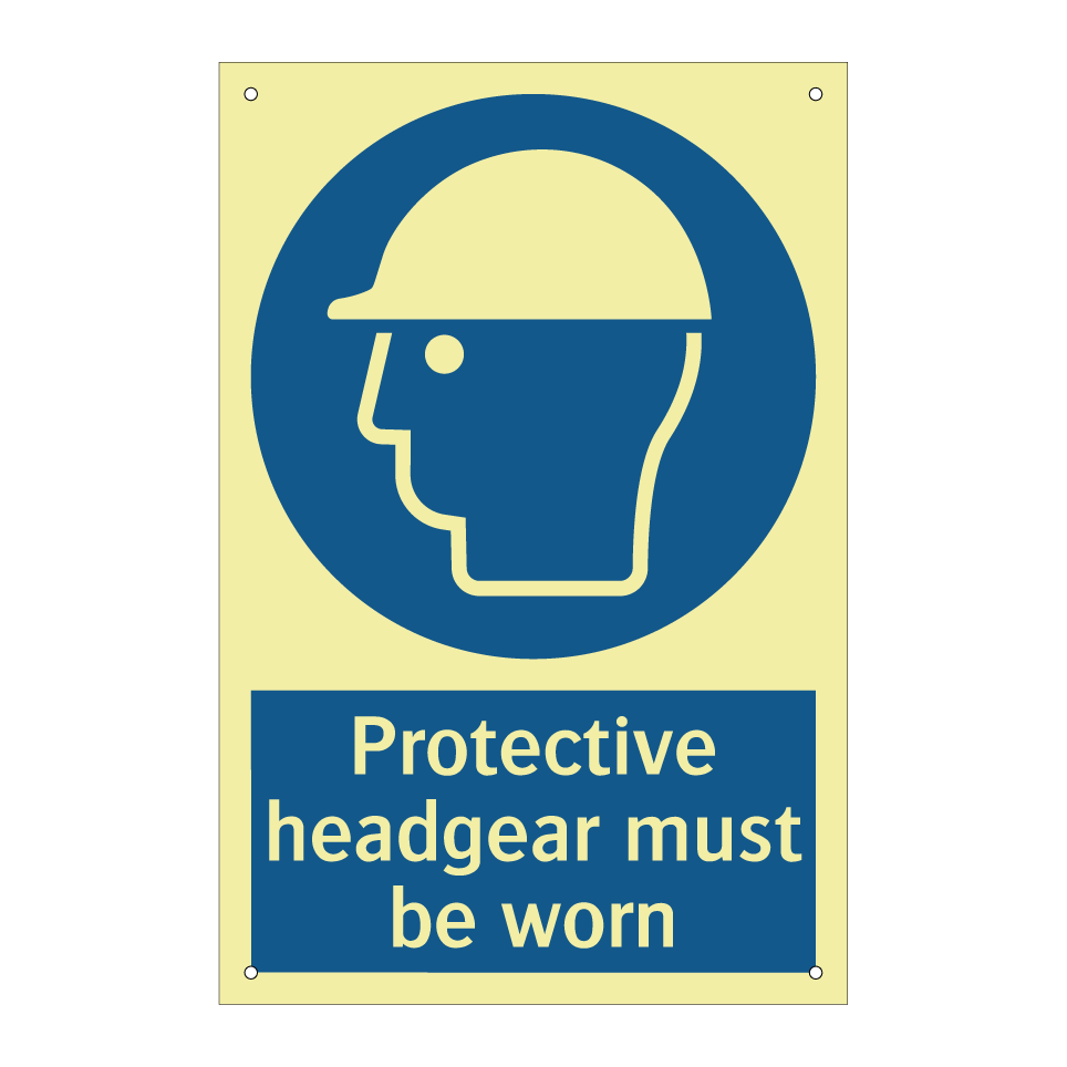 Protective headgear must be worn