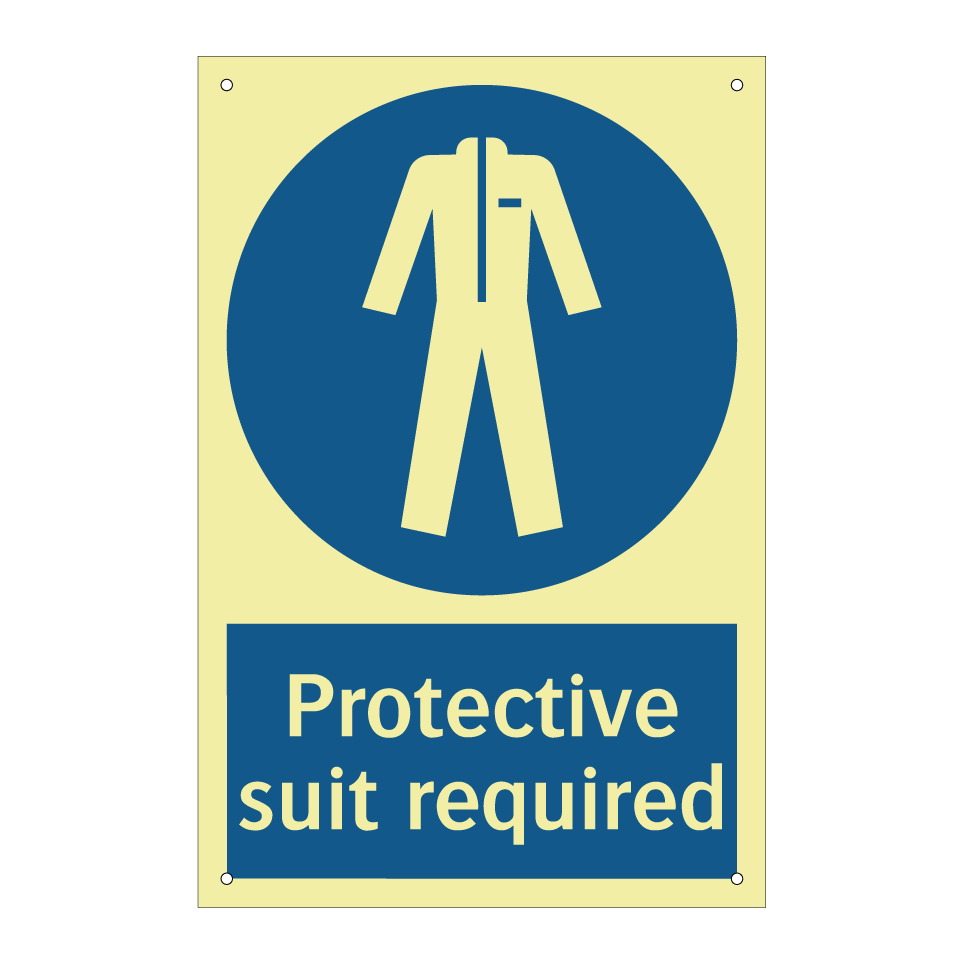 Protective suit required