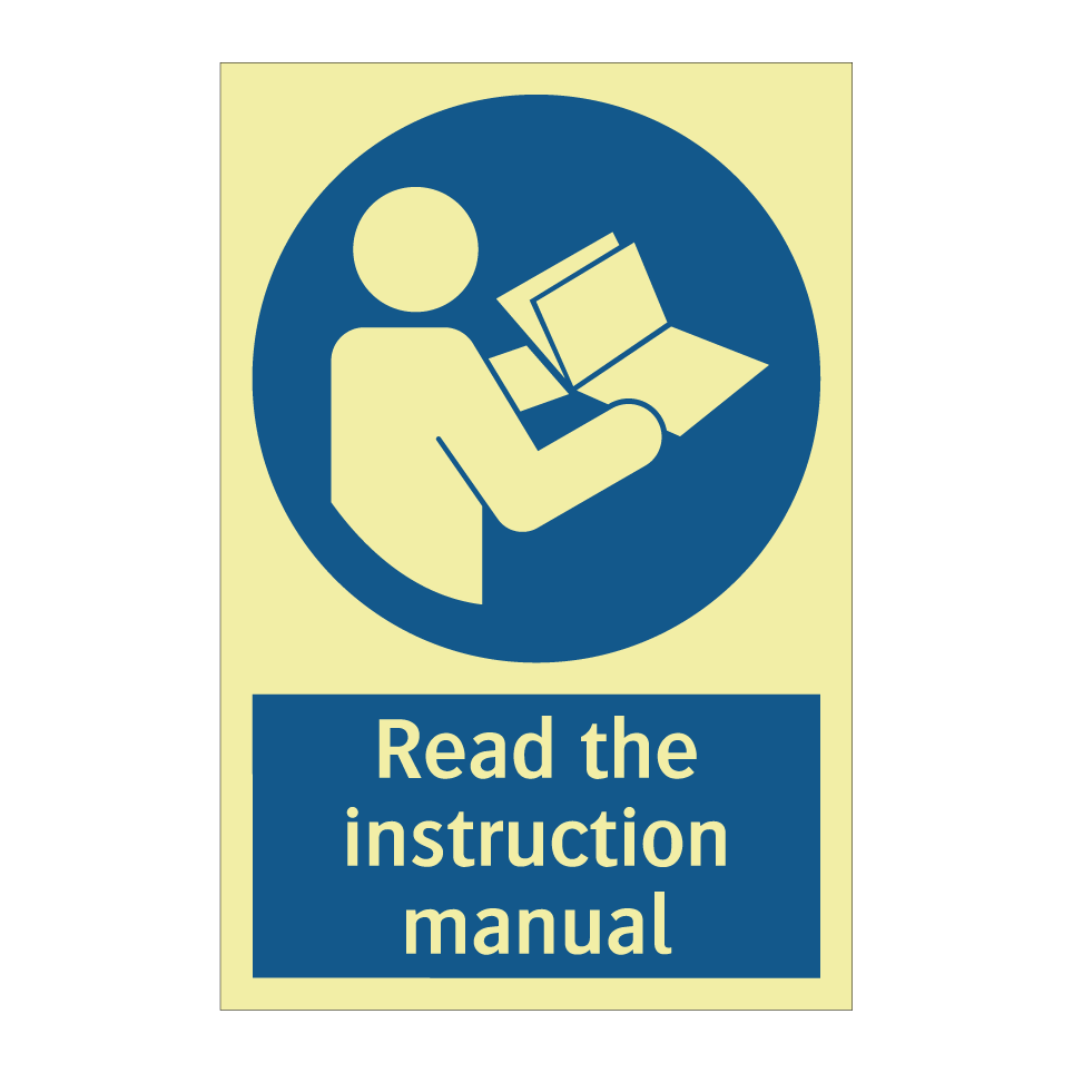 Read the instruction manual