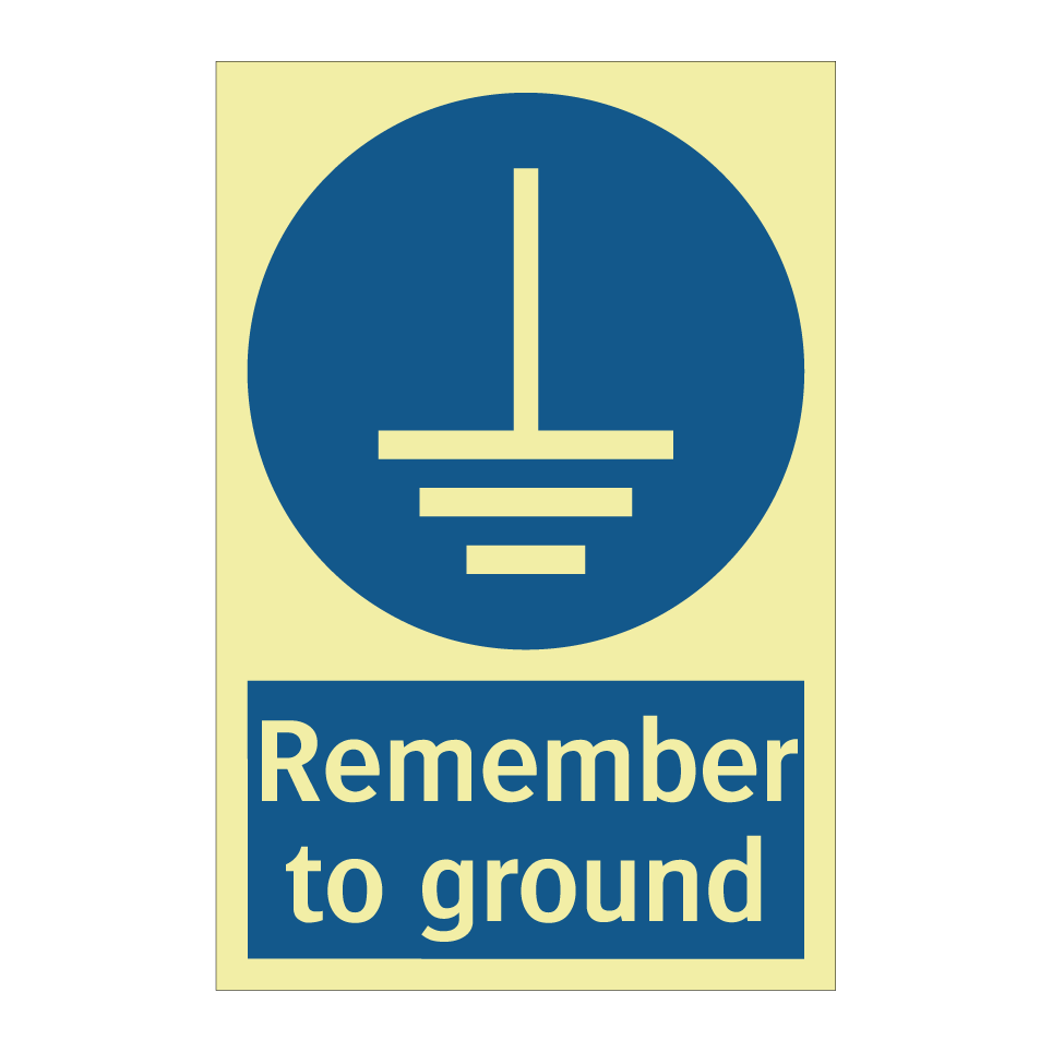 Remember to ground