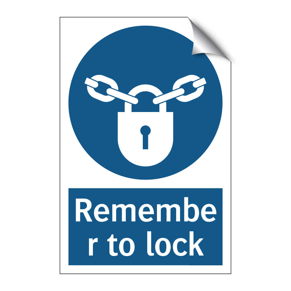 Remember to lock