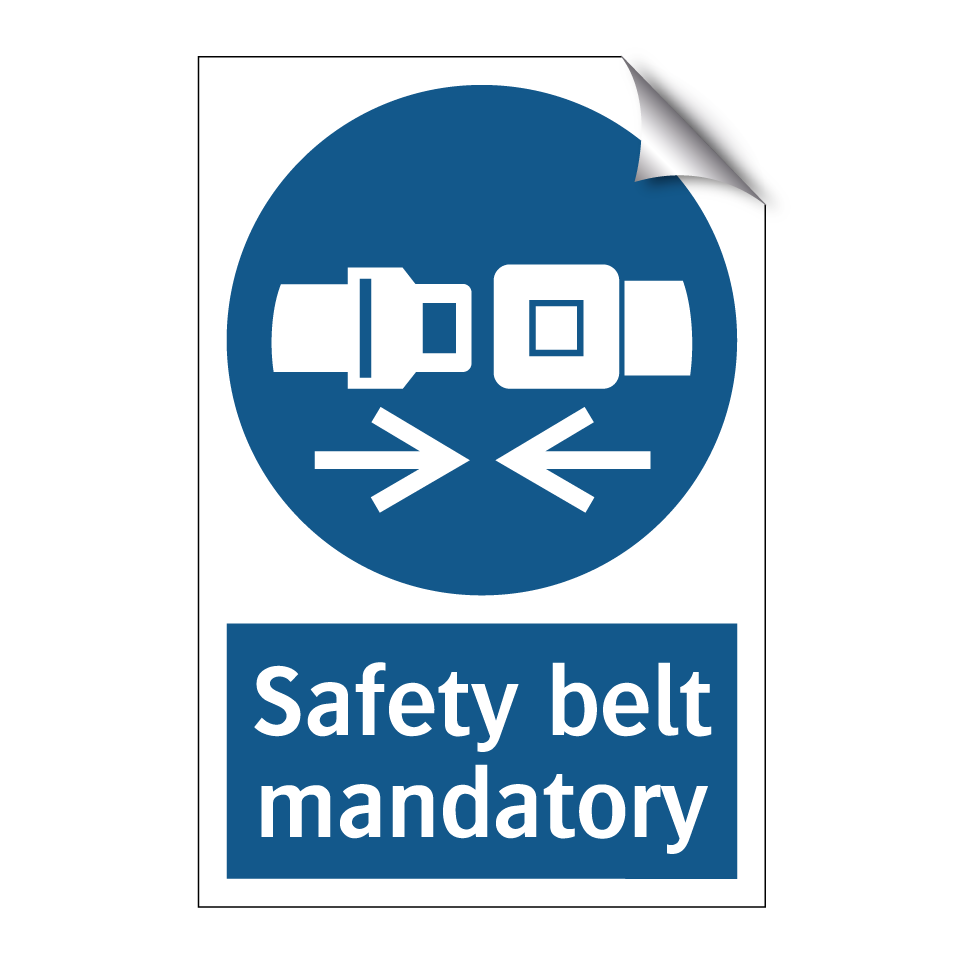 Safety belt mandatory