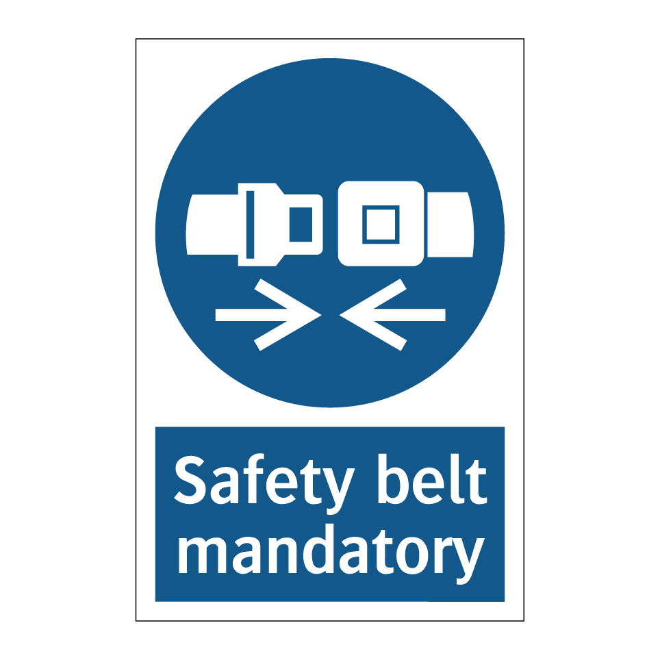 Safety belt mandatory