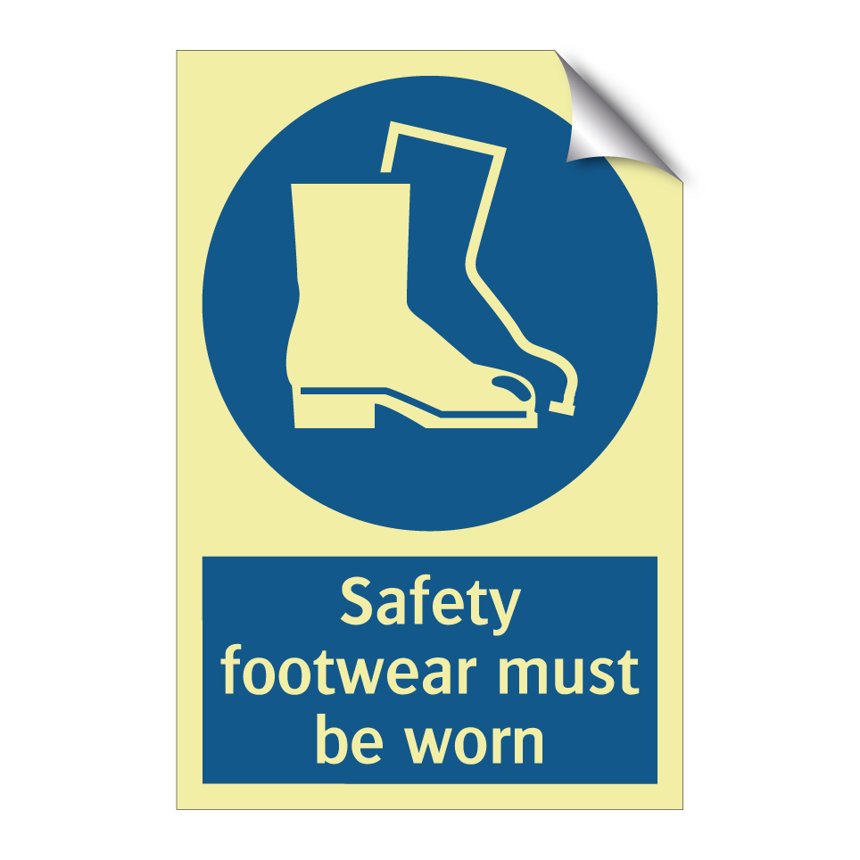 Safety footwear must be worn
