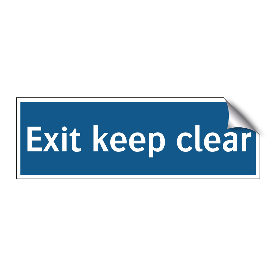 Exit keep clear