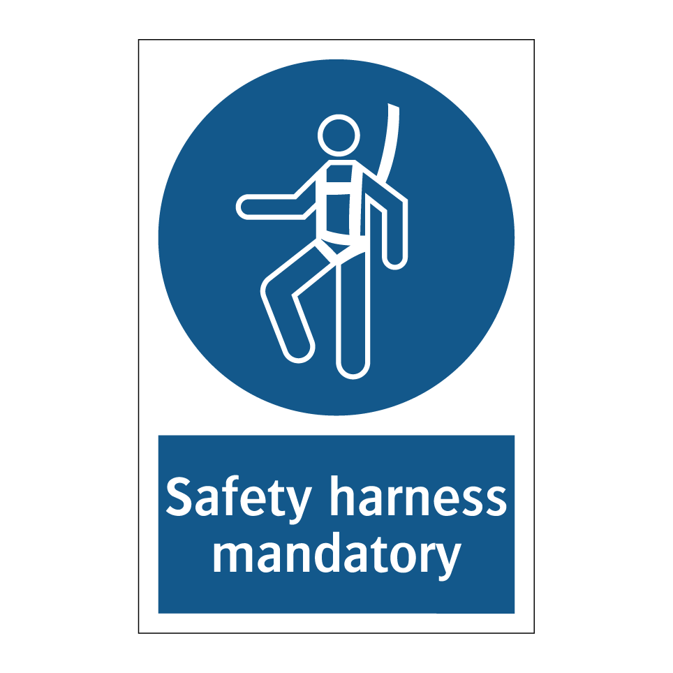 Safety harness mandatory