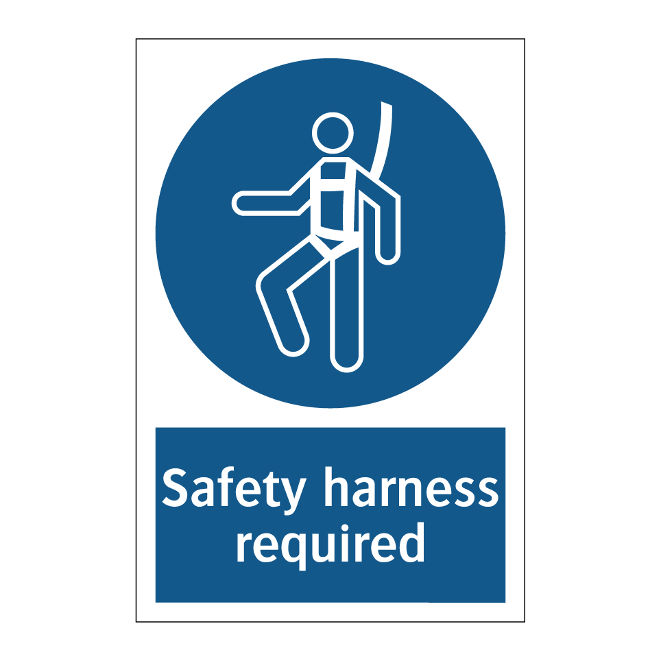 Safety harness required