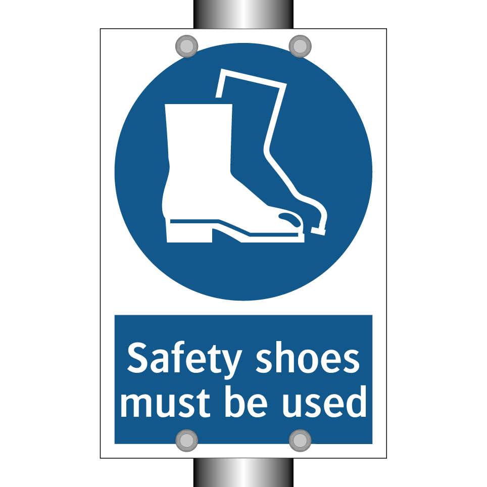 Safety shoes must be used