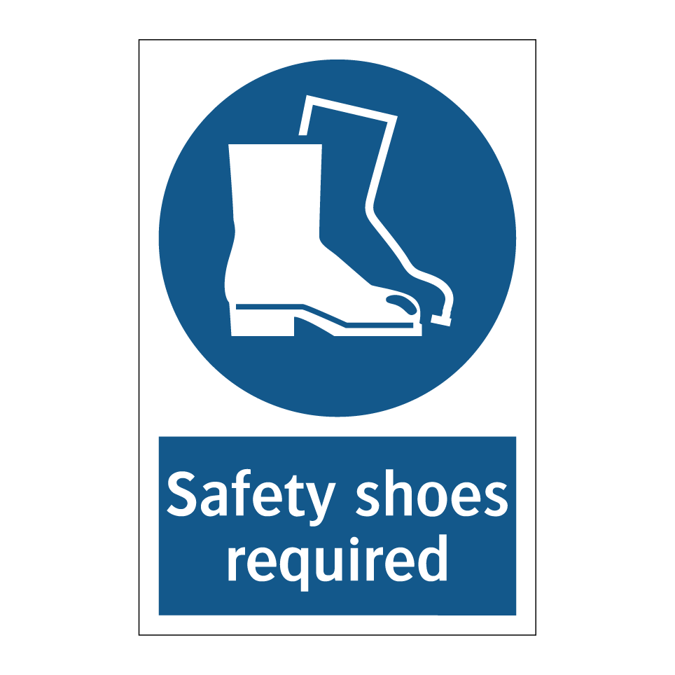 Safety shoes required