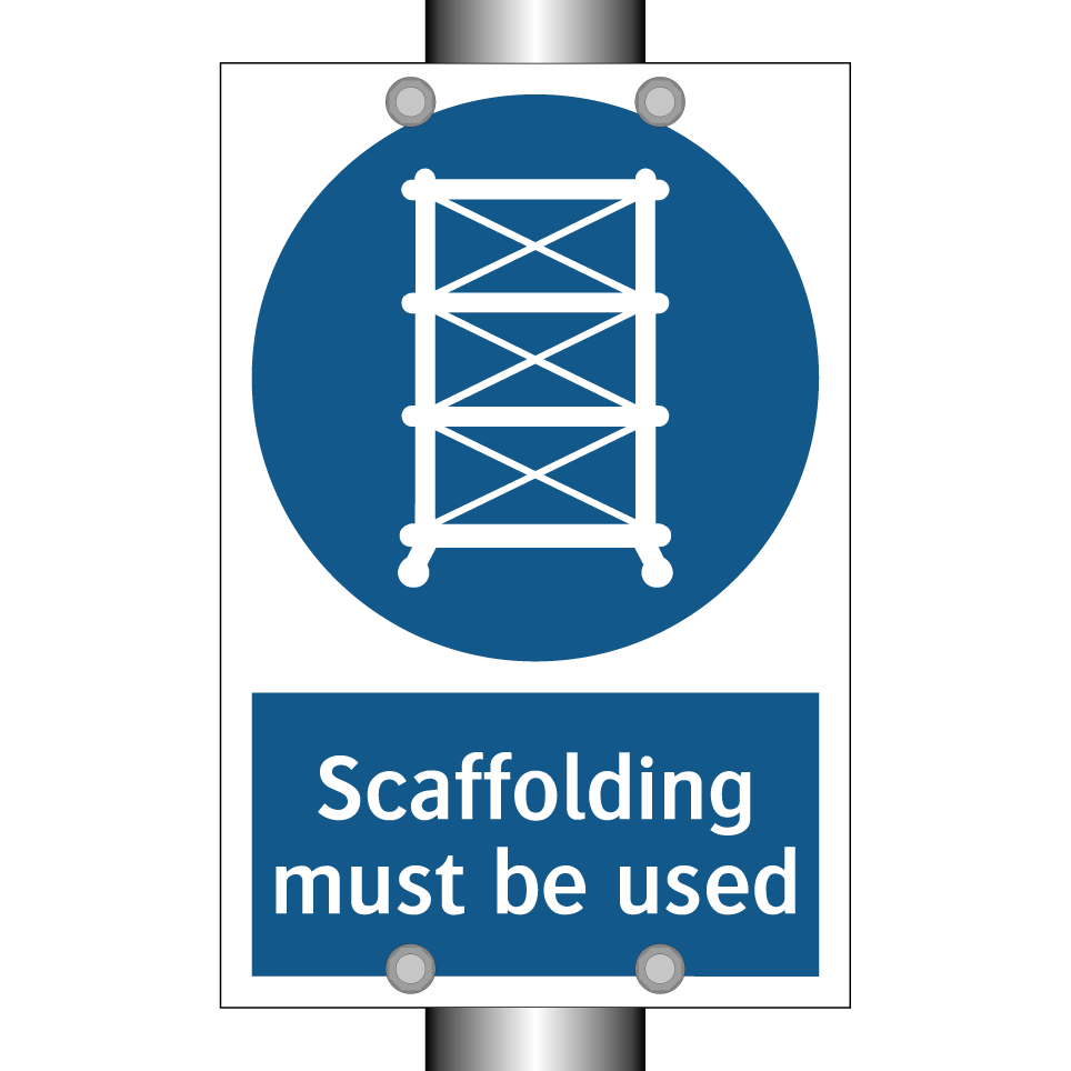 Scaffolding must be used