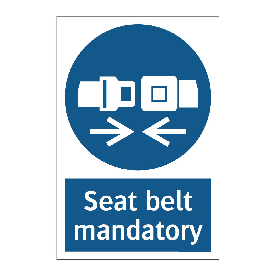 Seat belt mandatory
