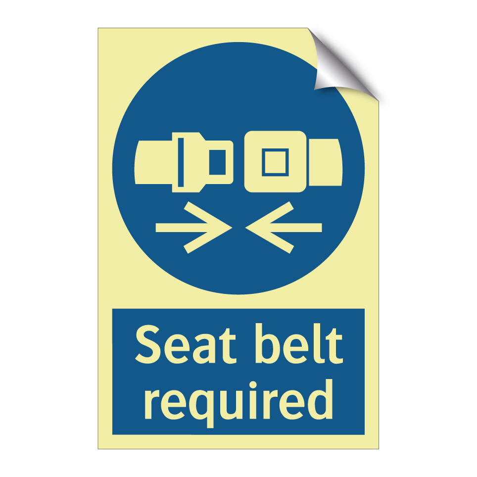 Seat belt required