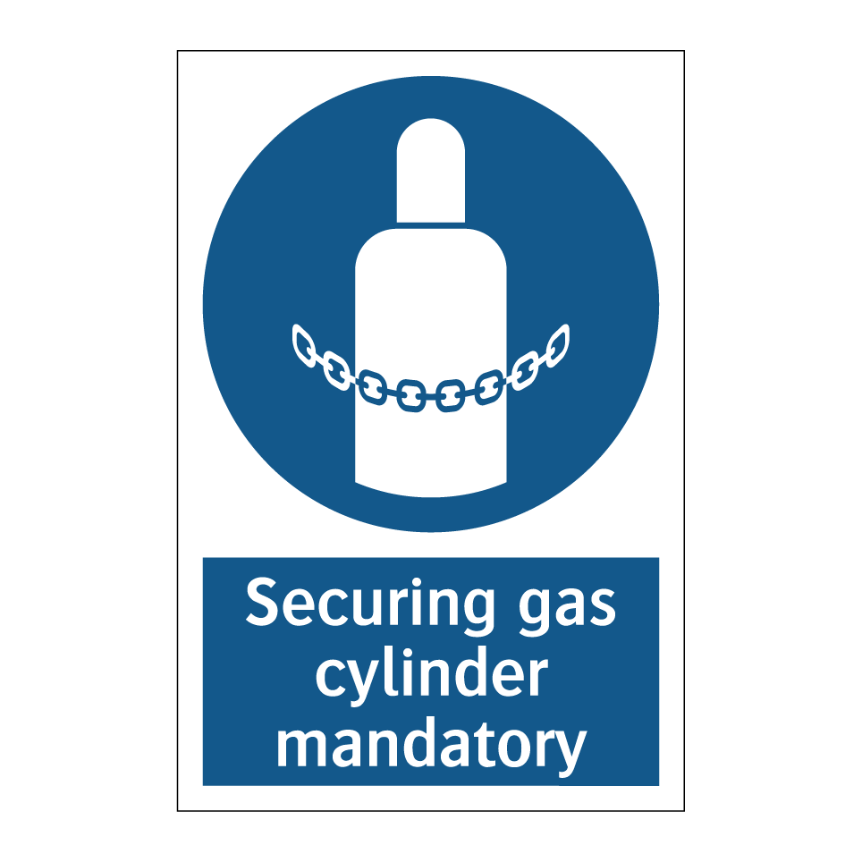 Securing gas cylinder mandatory