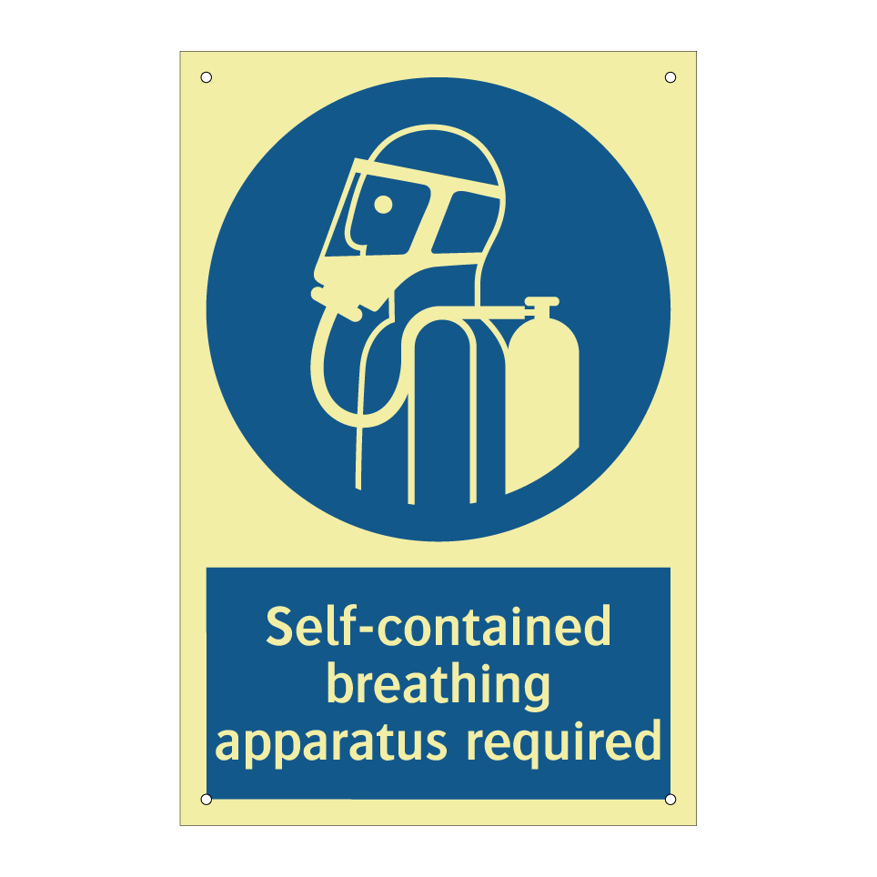 Self-contained breathing apparatus required
