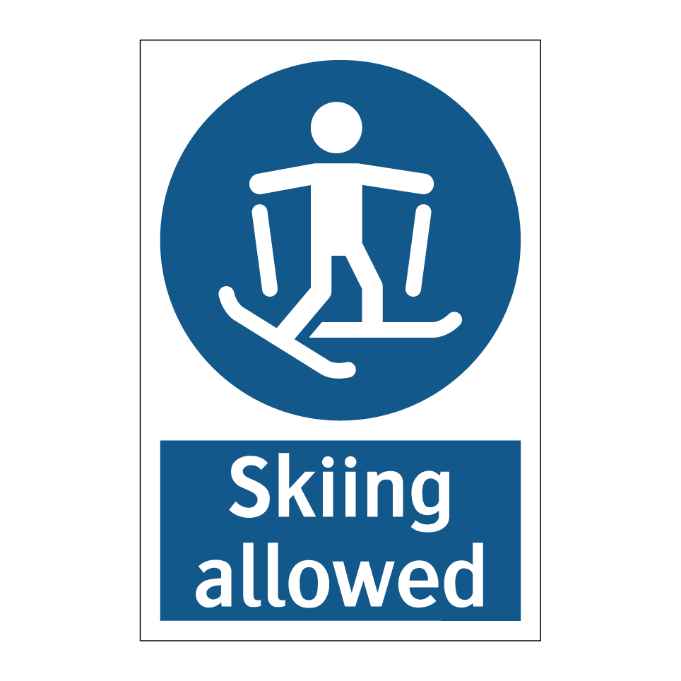 Skiing allowed